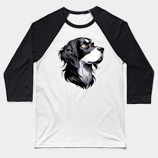 Stunning and Cool Gordon Setter Monochrome and Gold Portrait for Father's Day Baseball T-Shirt